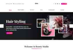 Beauty Studio Website Template