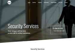 Security Services Website Template